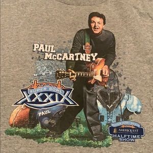 Paul McCartney NFL Super Bowl tee Shirt